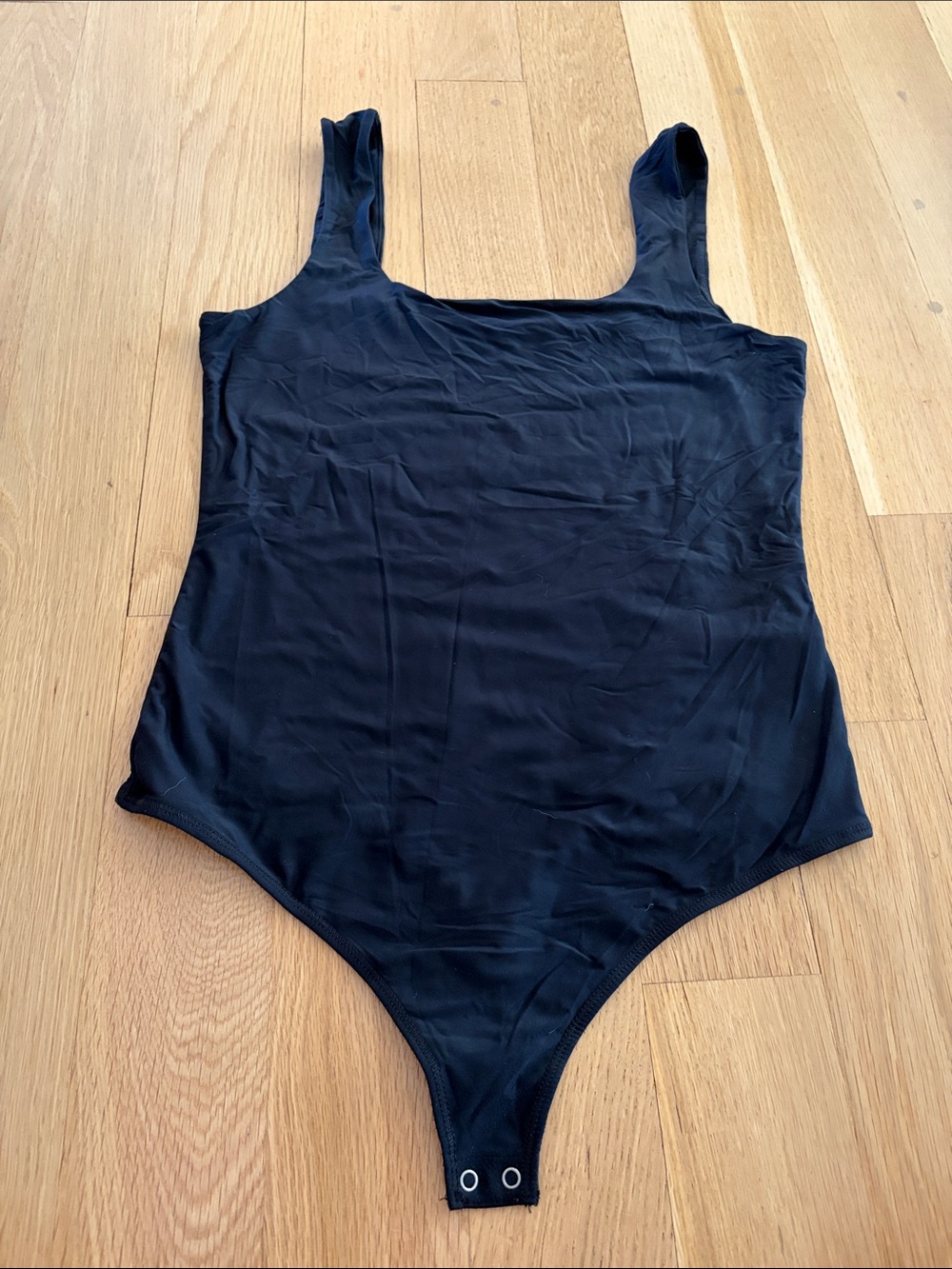 Abercrombie & Fitch Black Scoop Neck Bodysuit